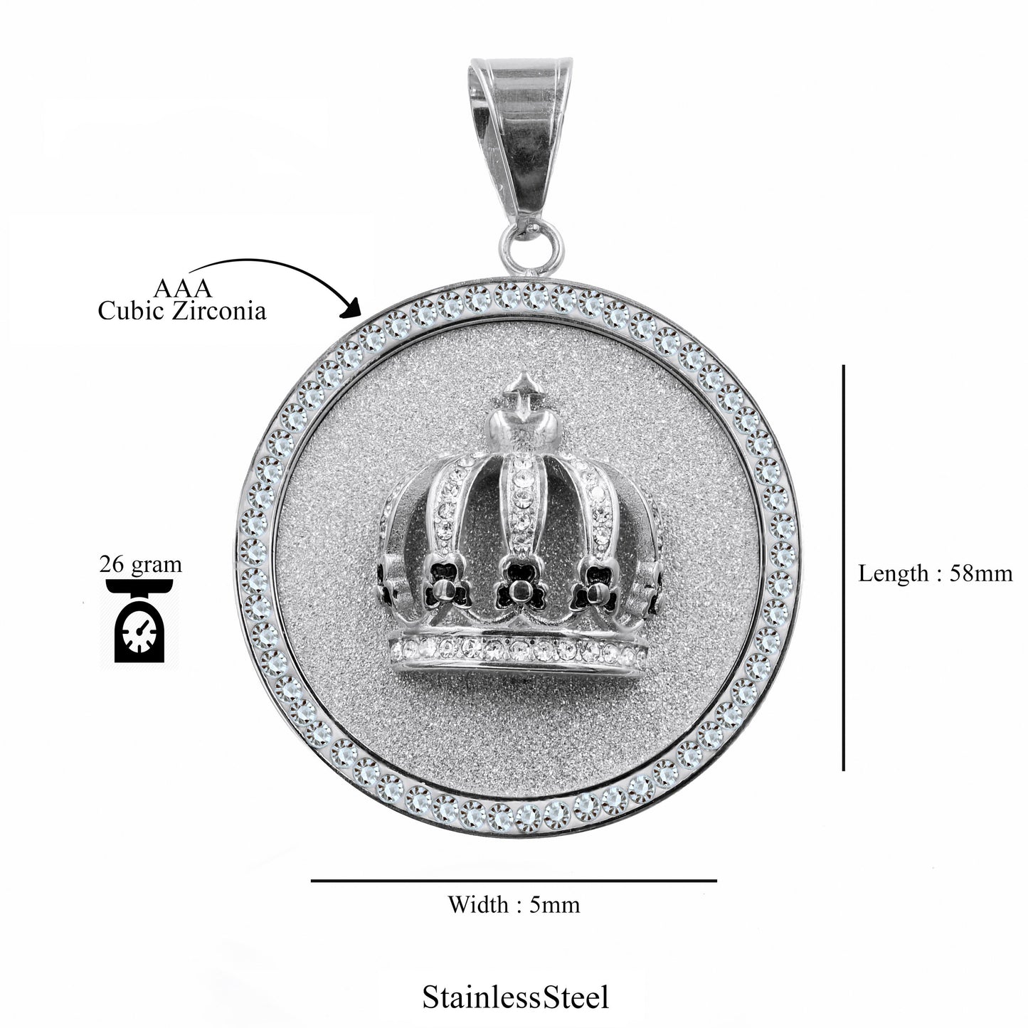 Prívesok BEAUT z ocele