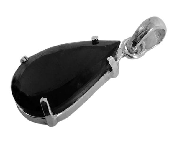 Prívesok z drahokamu Chintamani, strieborný prívesok, drahokam v tvare hrušky