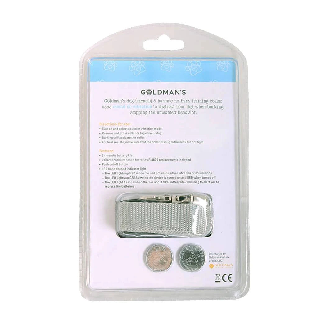 Goldmanov výcvikový obojok proti štekaniu, priateľský a humánny – veľkosť L