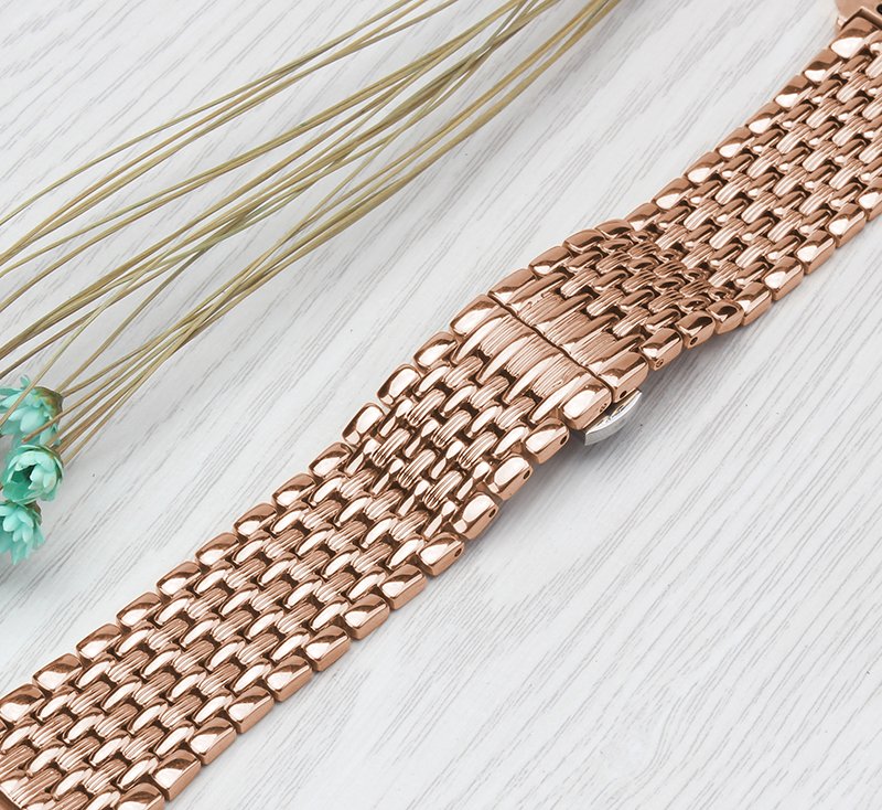 Ružový remienok na Apple Watch z nehrdzavejúcej ocele