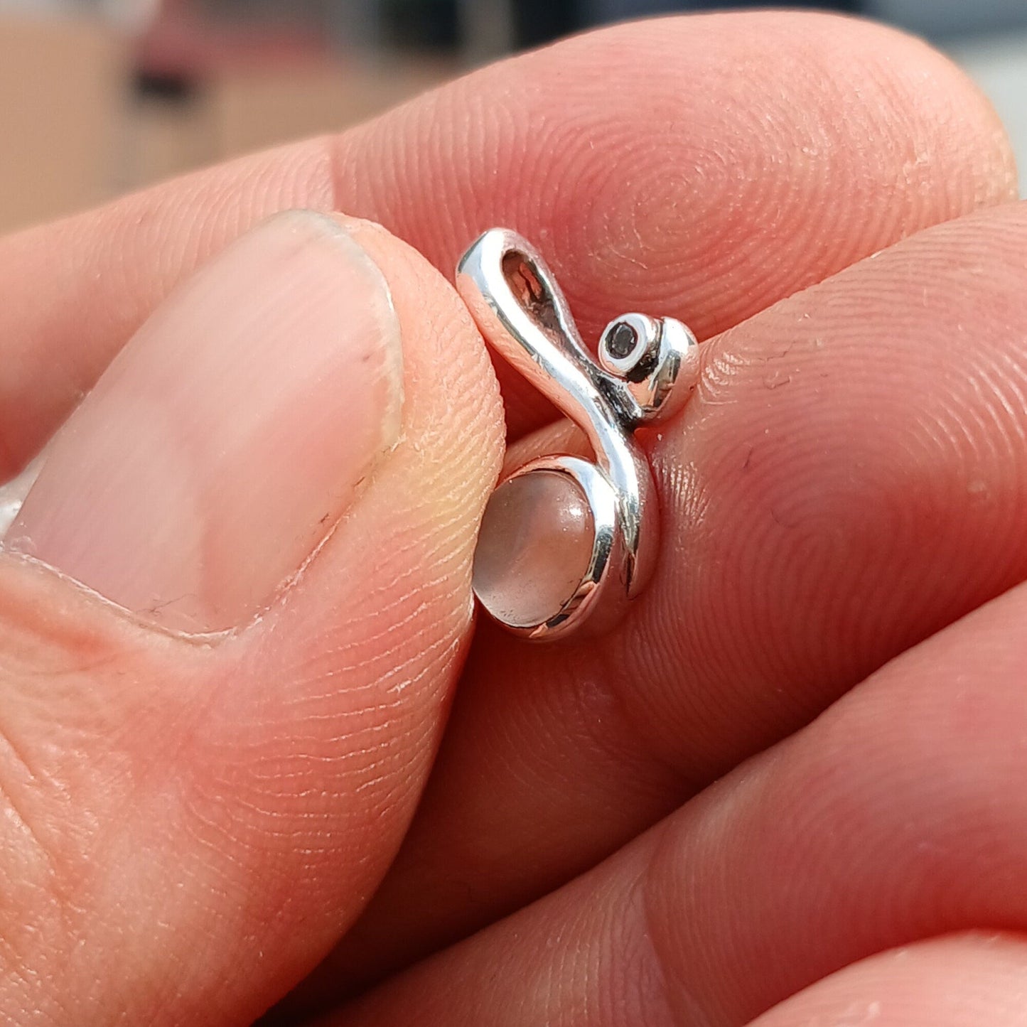 Prívesok z mesačného kameňa, prívesok z mesačného kameňa, prívesok zo striebra