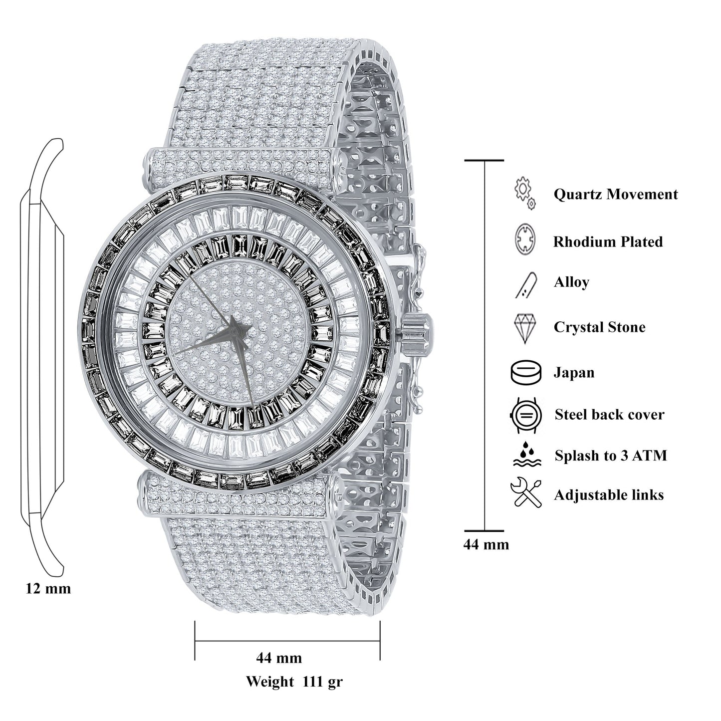 Hodinky FOXY CZ ICED OUT 5110347