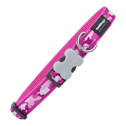 Obojok pre psa Red Dingo Fuchsia Camouflage