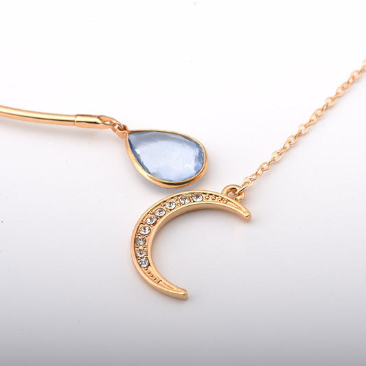 Náhrdelník Moon and WaterDrop Choker