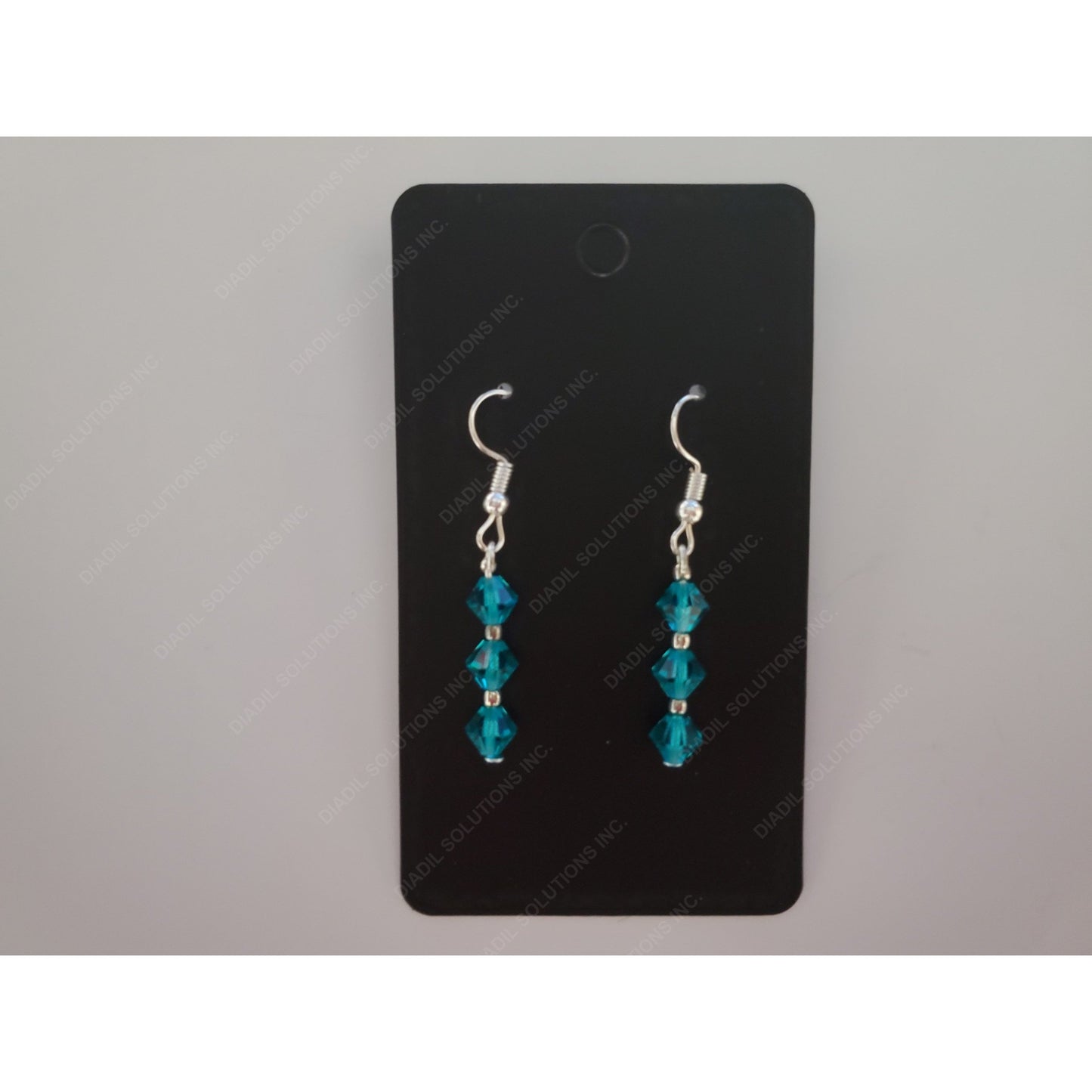 Blue Green Translucent Earrings
