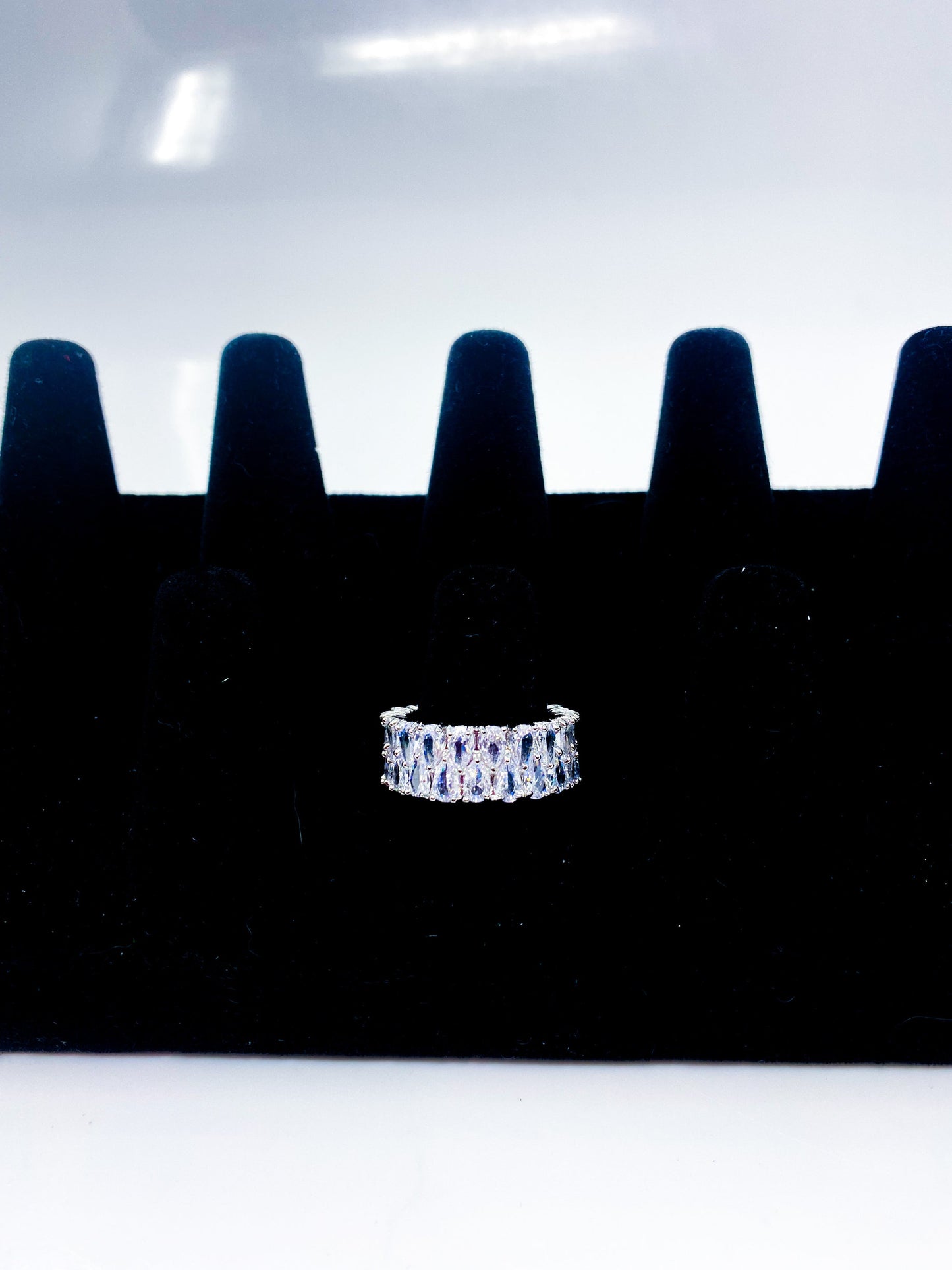 Prsteň - So Icy Diamond Double Layer 