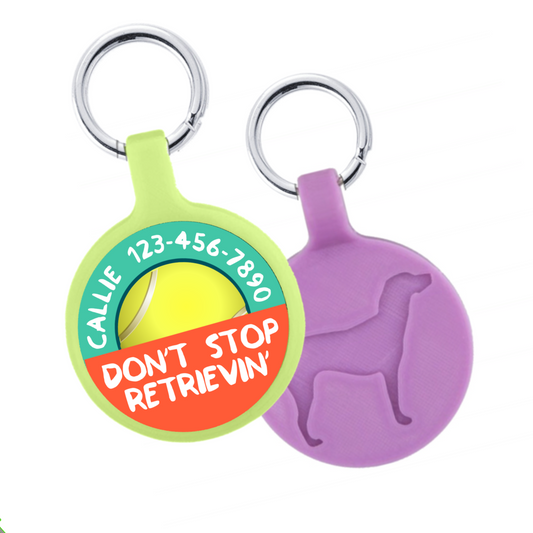 Don’t Stop Retrievin’ Ecoplastic Pet ID Tag