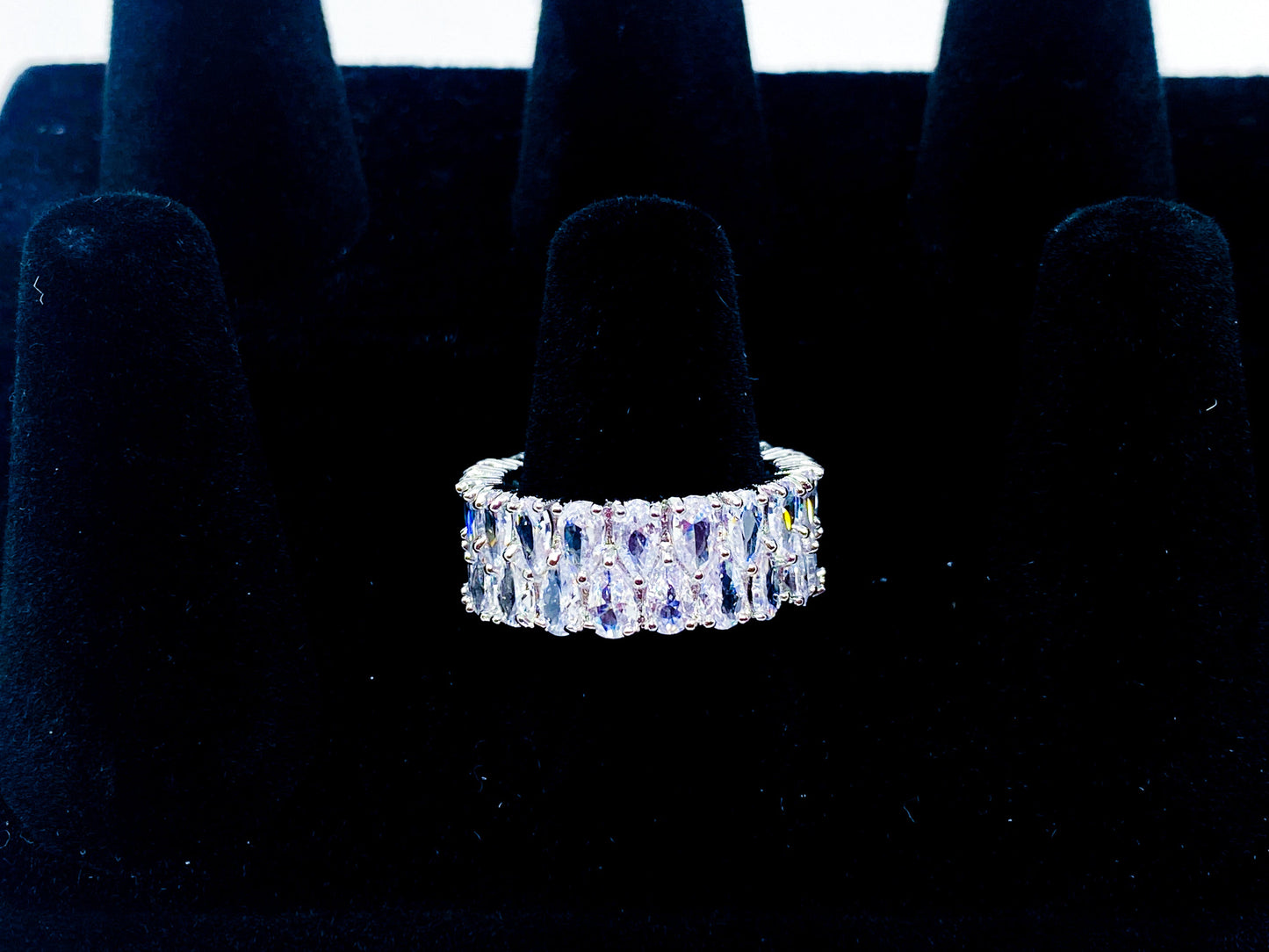 Prsteň - So Icy Diamond Double Layer 