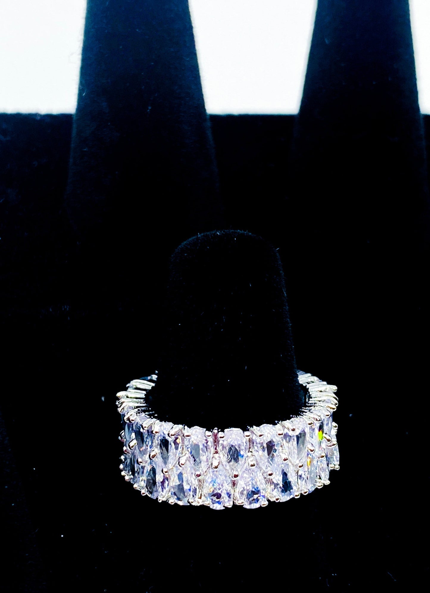 Prsteň - So Icy Diamond Double Layer 