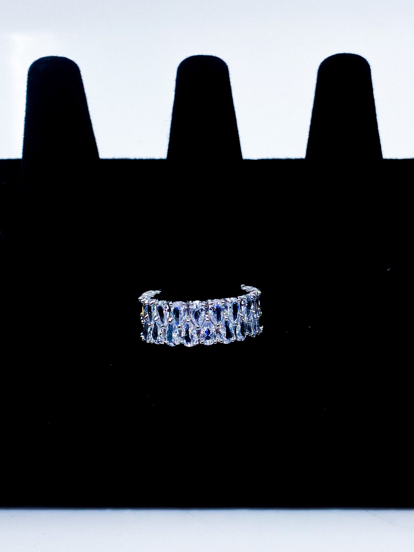 Prsteň - So Icy Diamond Double Layer 