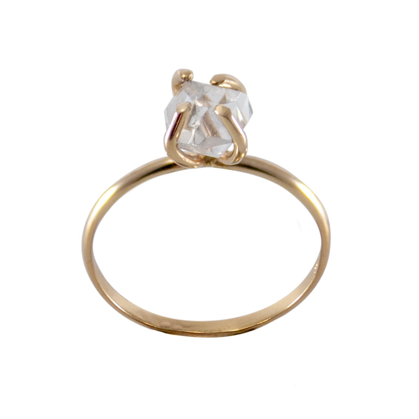 Zlatý prsteň s diamantmi Herkimer