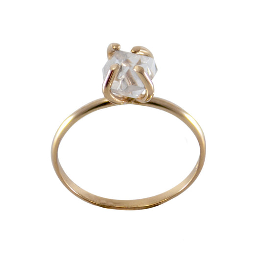 Zlatý prsteň s diamantmi Herkimer